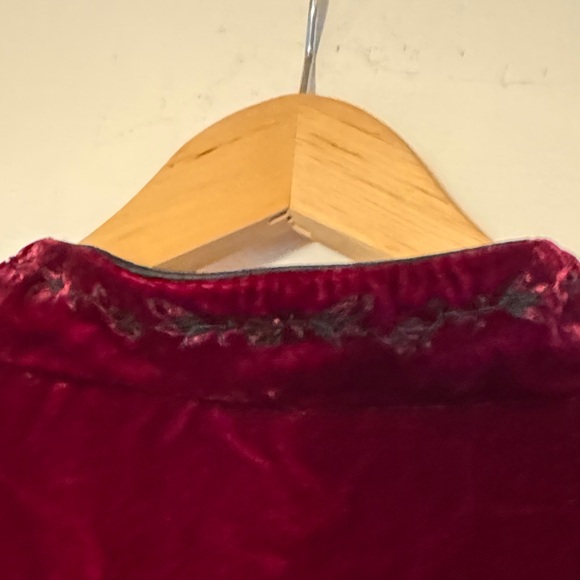 Alexandra Bartlett Velvet Maroon Blazer Silk - Picture 8 of 8